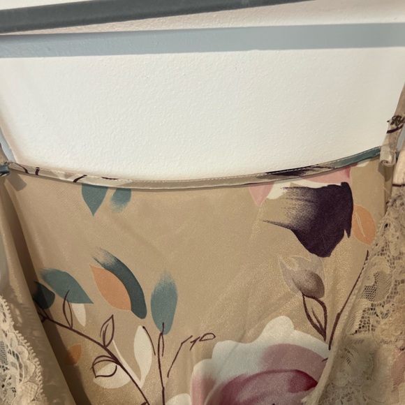 Floral Satin Slip Dress - Picture 3 of 6